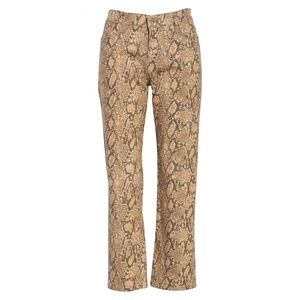 FRAME |  Le High Skinny Snake Embossed Coated Jean